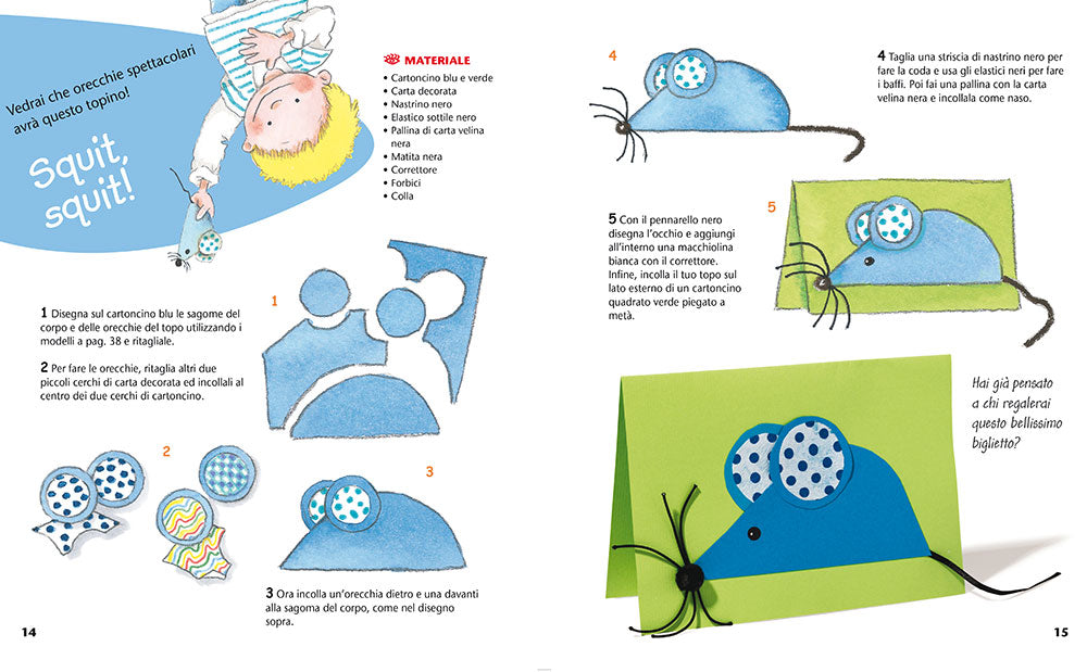 Cose di carta per bambini::Biglietti originali - Animali della fattoria - Burattini a dita - Lavoretti con la carta