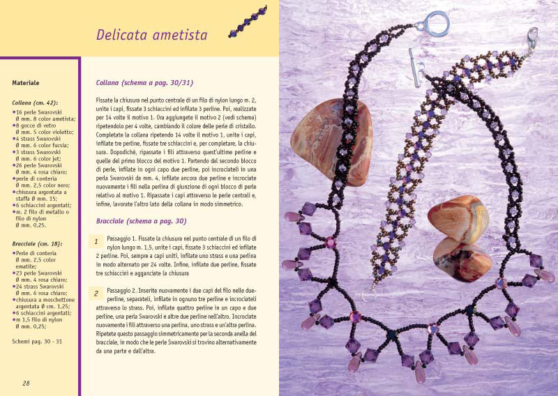 Creare gioielli::Inserto degli schemi staccabile. Con Perle Swarovski