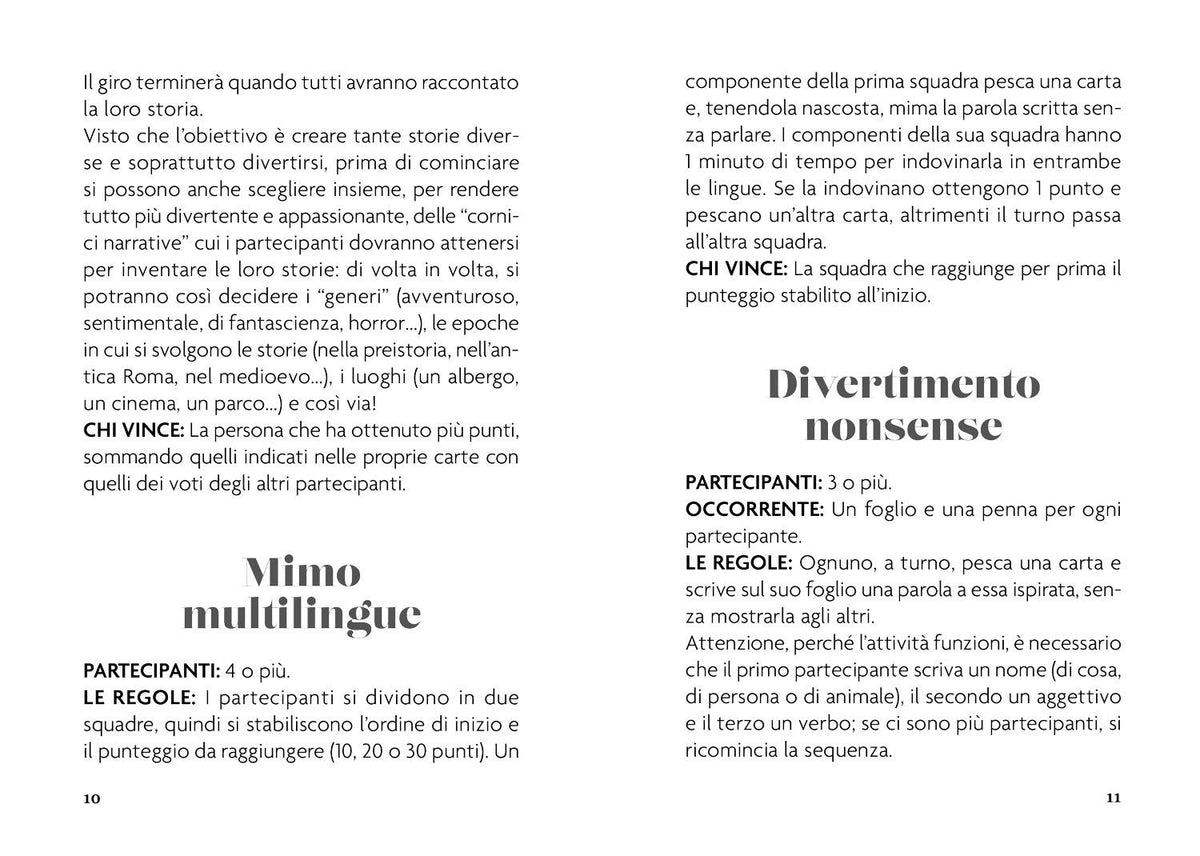 Parole, parole, parole::100 carte per giocare, imparare, creare