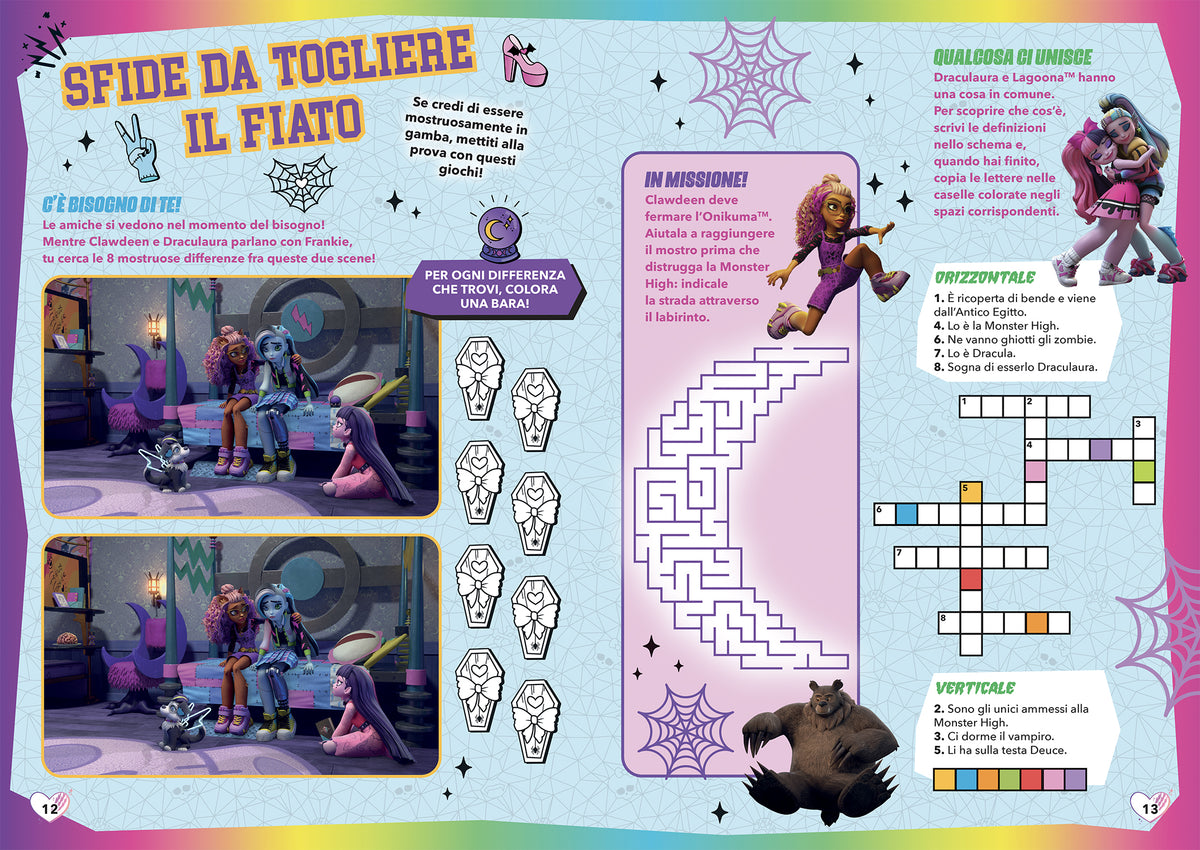 Monster High. Scenari sticker. Un college da brividi!