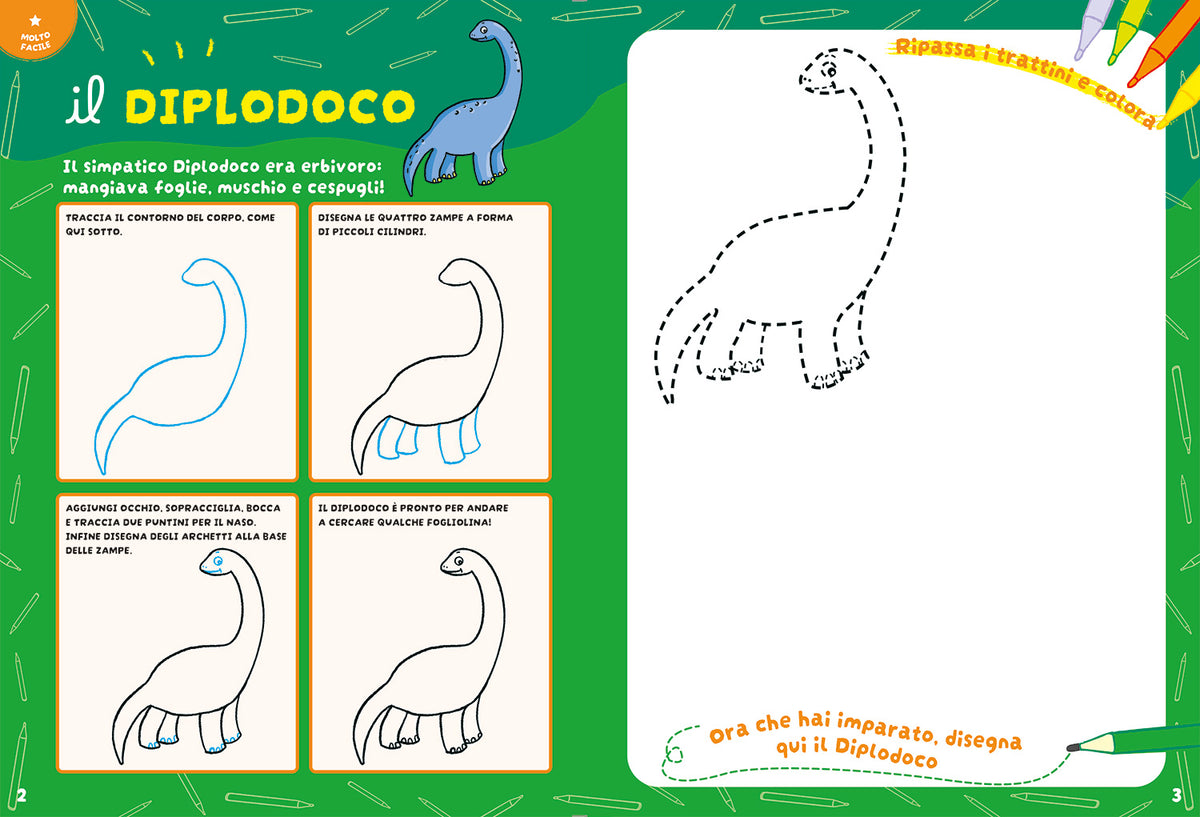Com'è bello disegnare i dinosauri