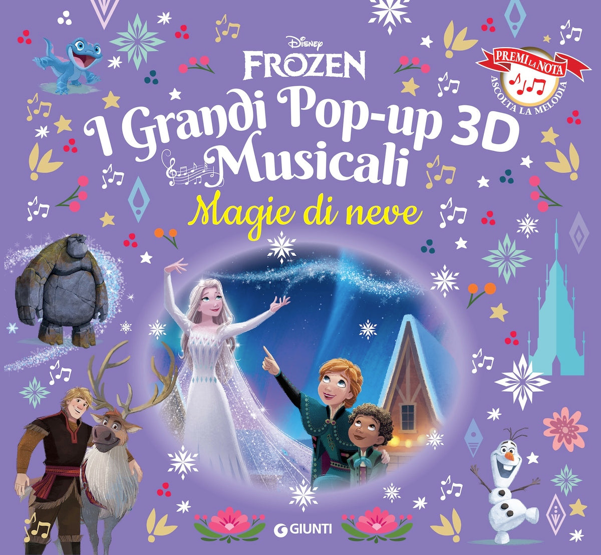 Frozen Magie di neve. I Grandi Pop-up 3d musicali::Premi la nota. Ascolta la melodia