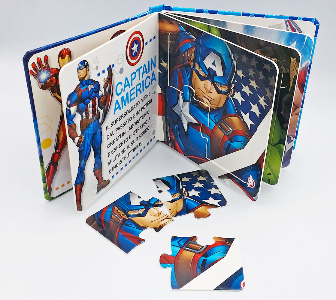 Libro Mini Puzzle - Avengers