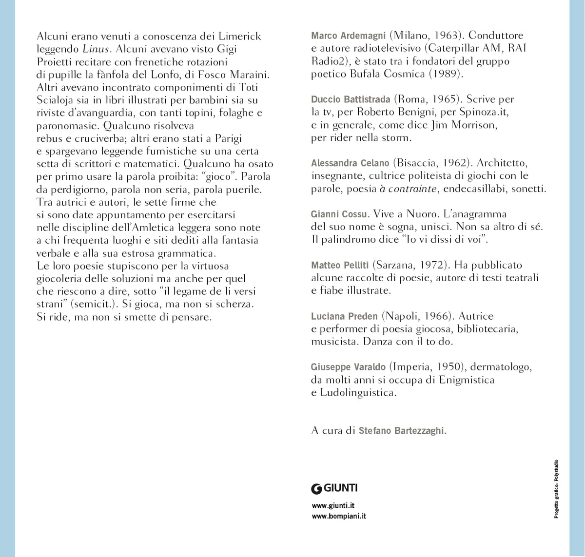 Biancaneve e i settenari::Antologia di poesia giocosa