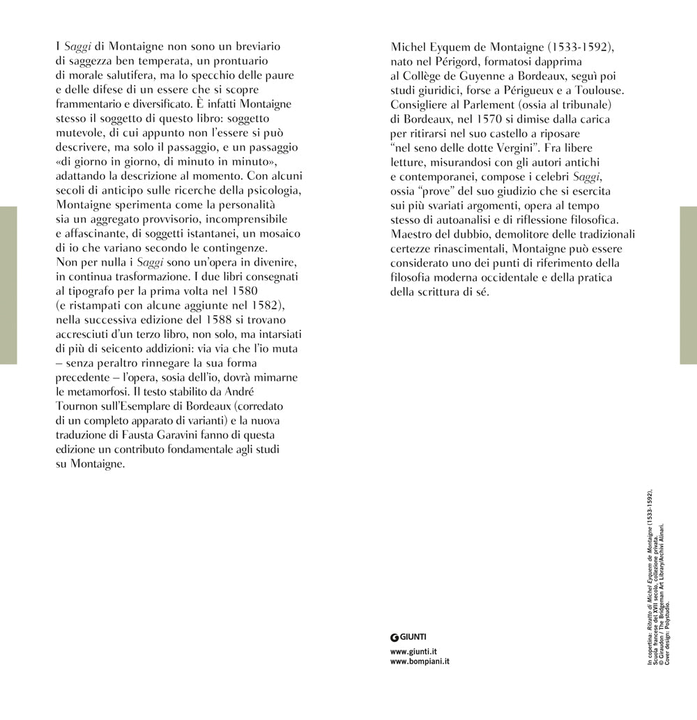 Saggi::Testo francese a fronte