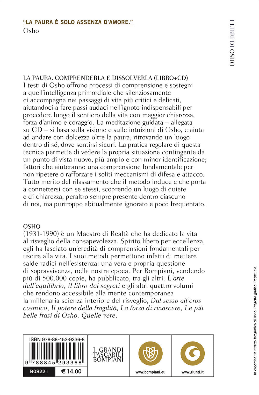 La paura + CD::Comprenderla e dissolverla