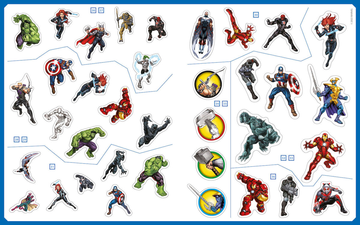 Avengers Super Staccattacca Marvel::Gioca, attacca, impara! Con più di 180 adesivi