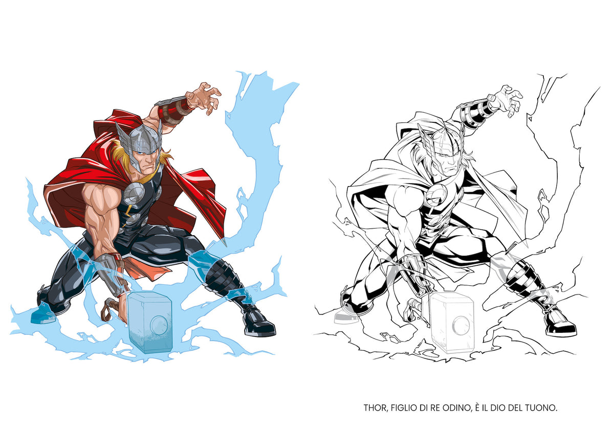 Marvel Avengers Primo album da colorare::Coraggiosi e forti