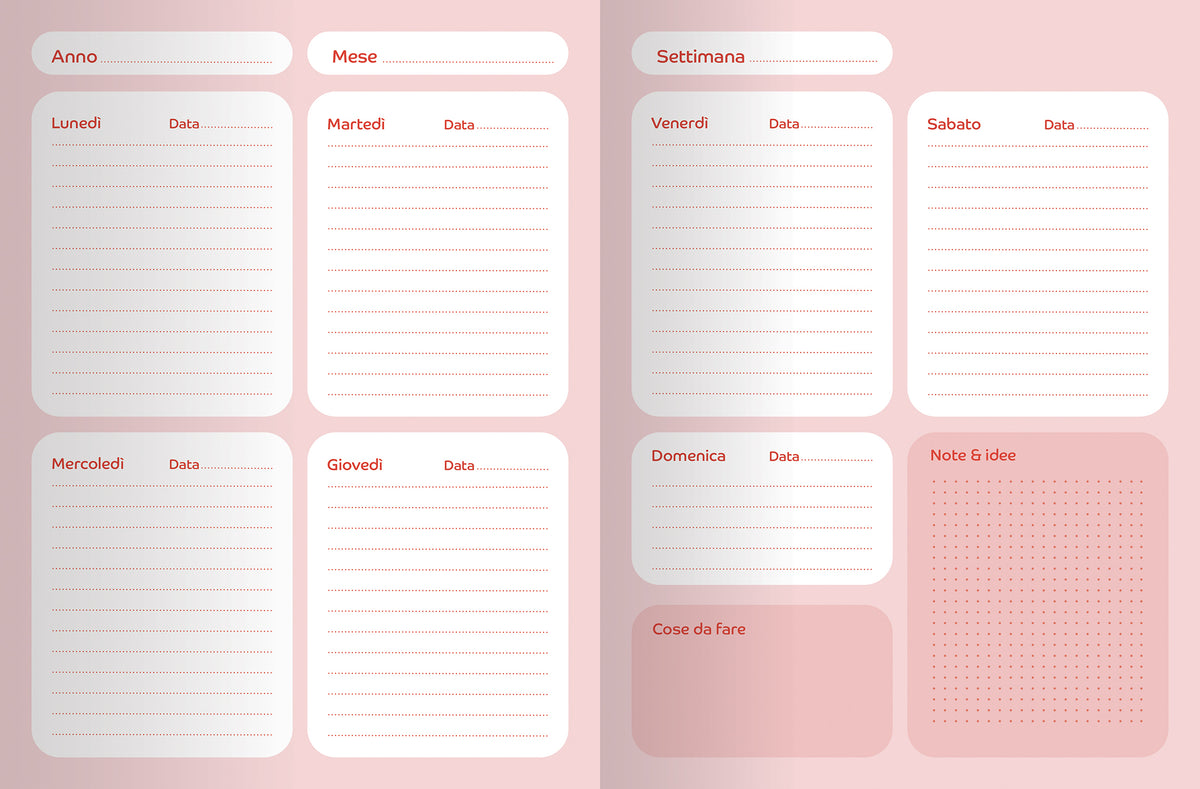 Planner Settimanale Righe