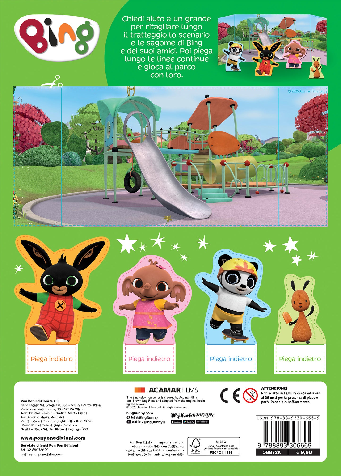 Bing. Activity con gadget. Giochiamo al parco + Set altalena