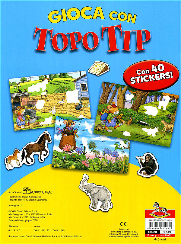 Gioca con Topo Tip::Con tanti stickers!