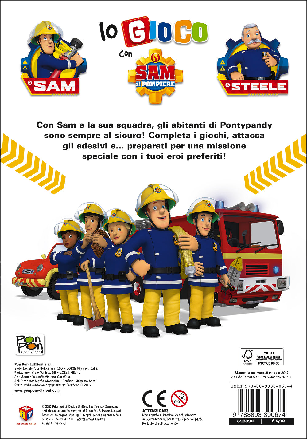 Io gioco con Sam il pompiere::Più di 200 adesivi!