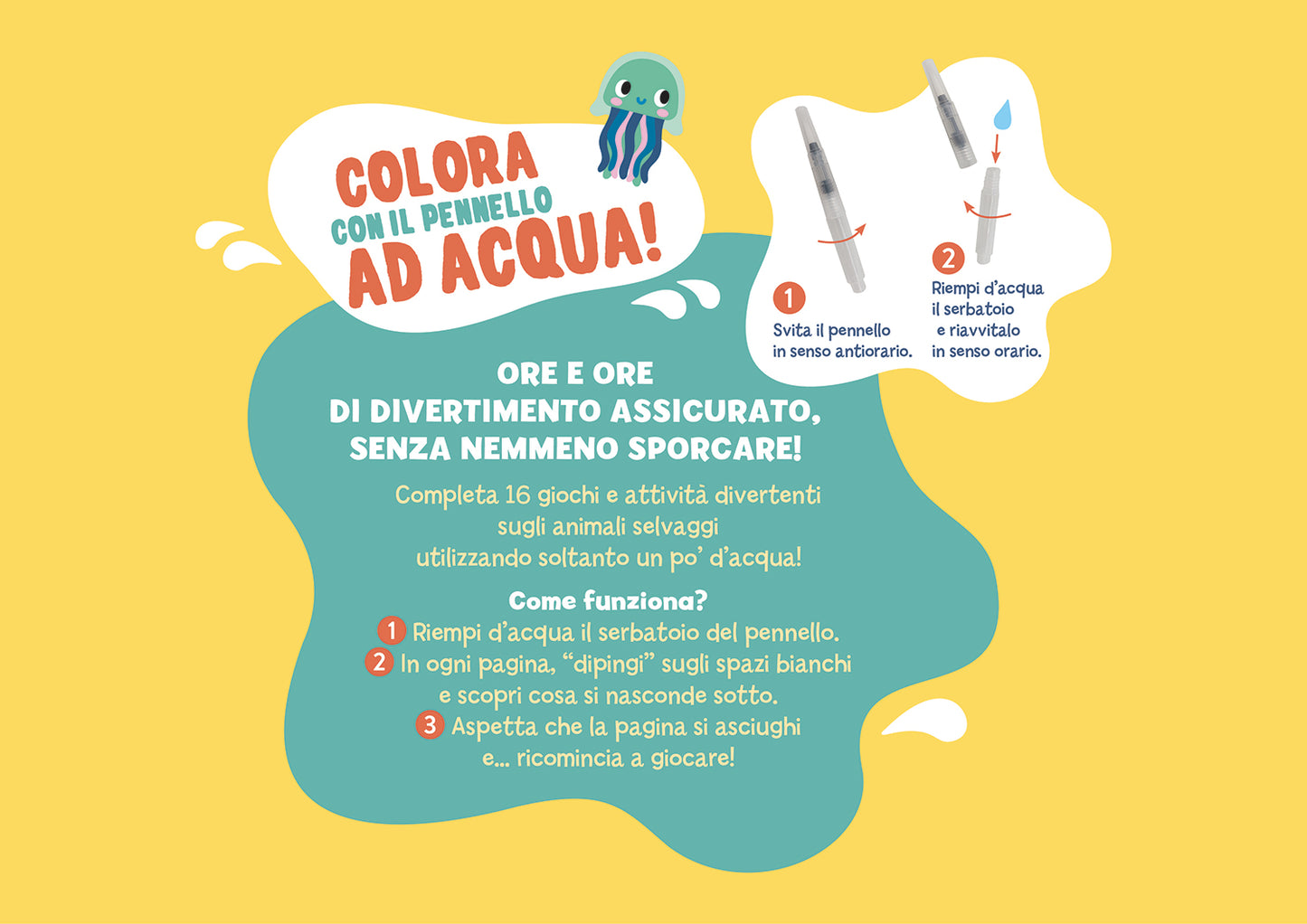 Animali selvaggi::Colora con l'acqua