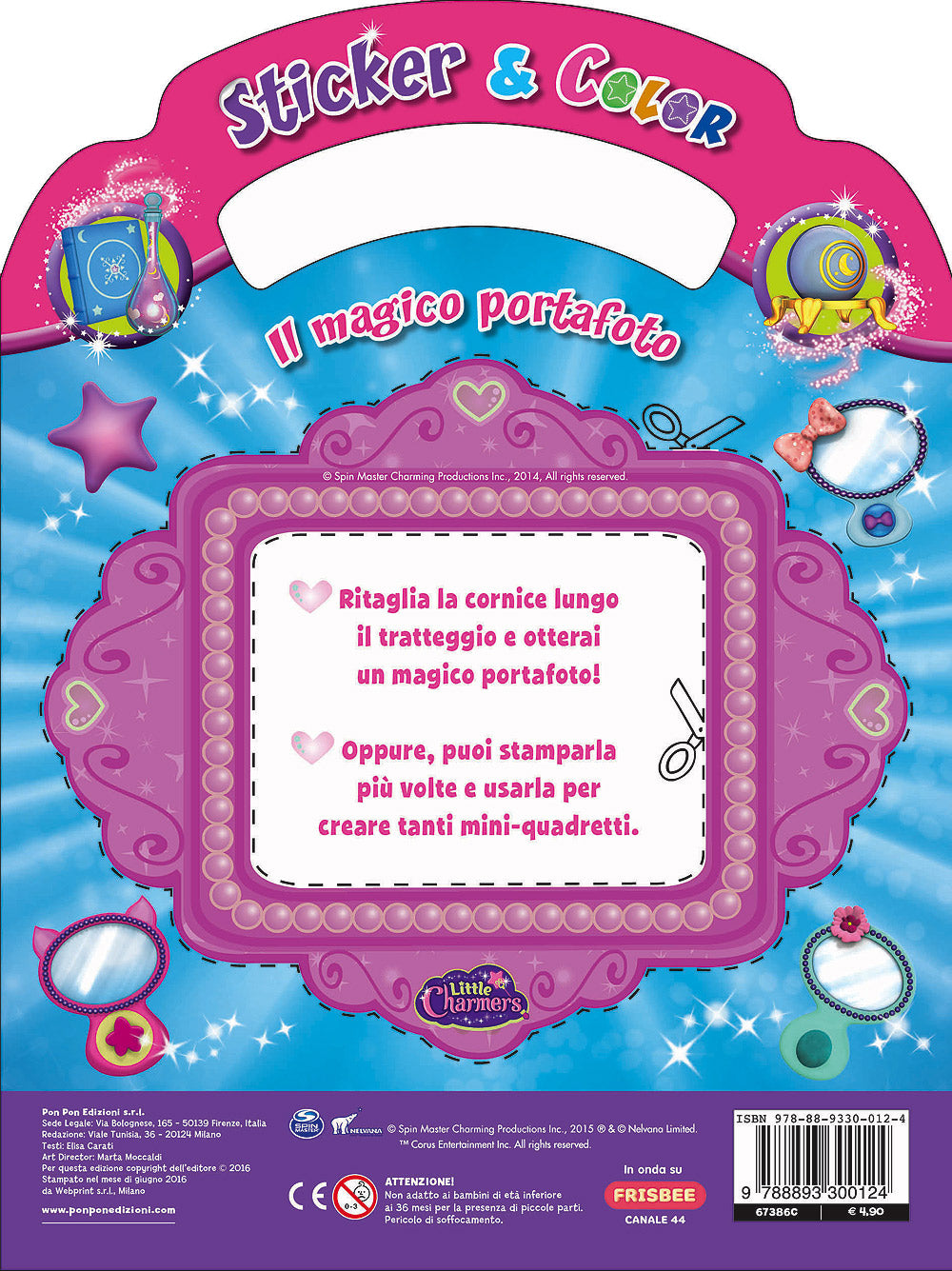 Sticker & Color Little Charmers - Scuola di magia::Più di 100 adesivi!