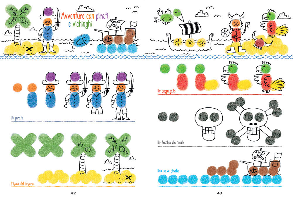 Impronte per disegnare::Passo dopo passo