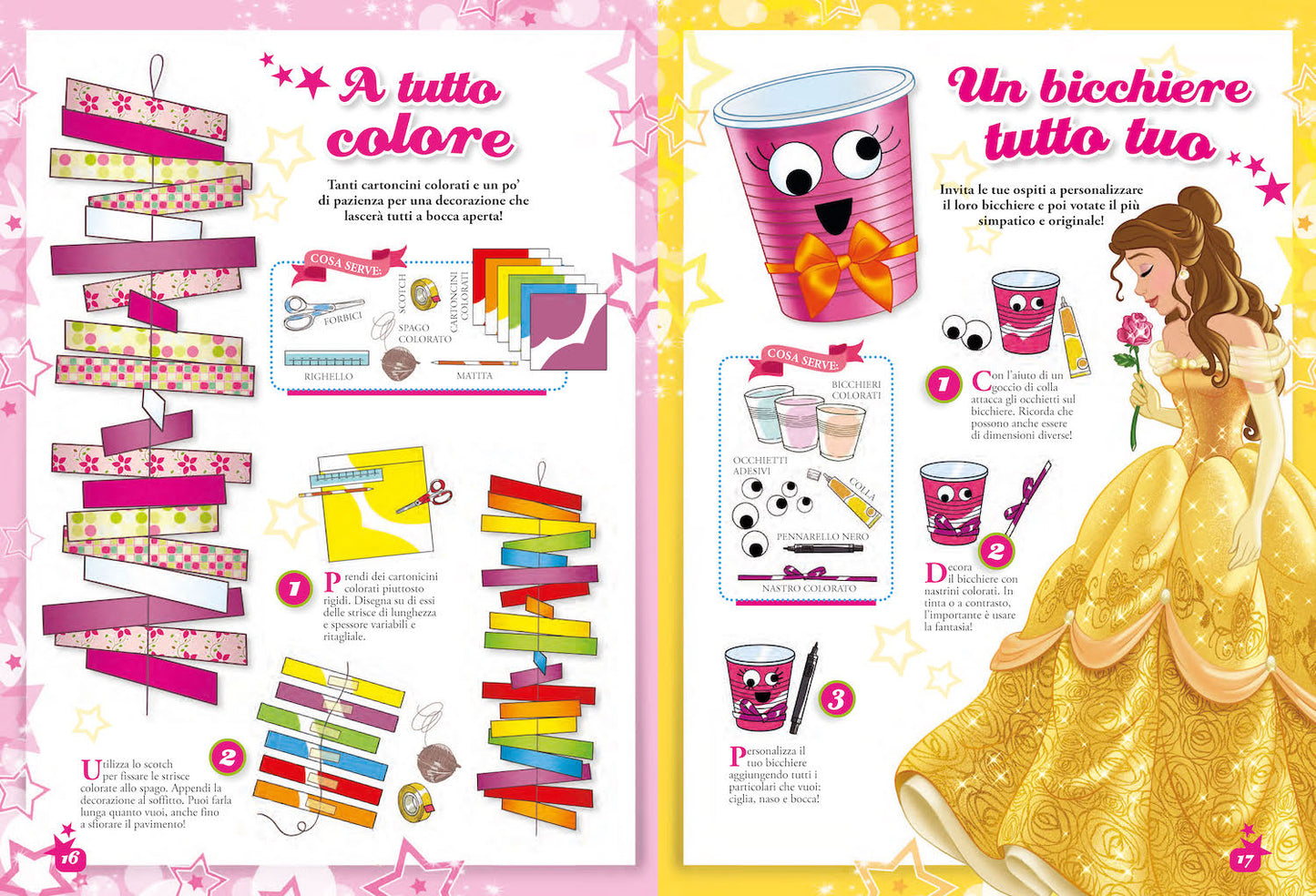 Lavoretti per le feste Disney::Più di 80 attività: decorazioni, pacchetti regalo, accessori, biglietti d'auguri, gioielli, ricette