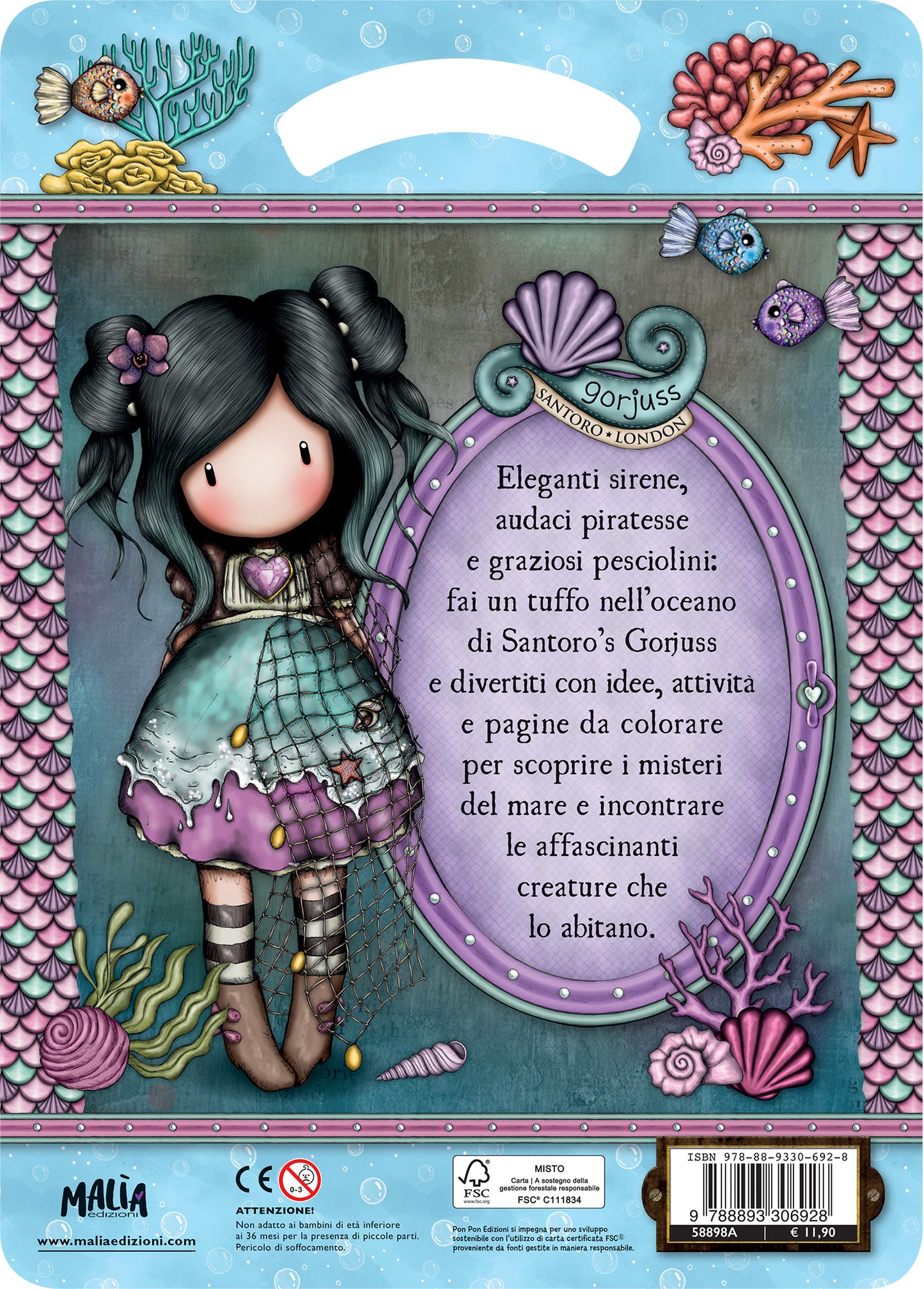 Gorjuss. Activity con gadget. Magiche sirene + Pochette Lilla