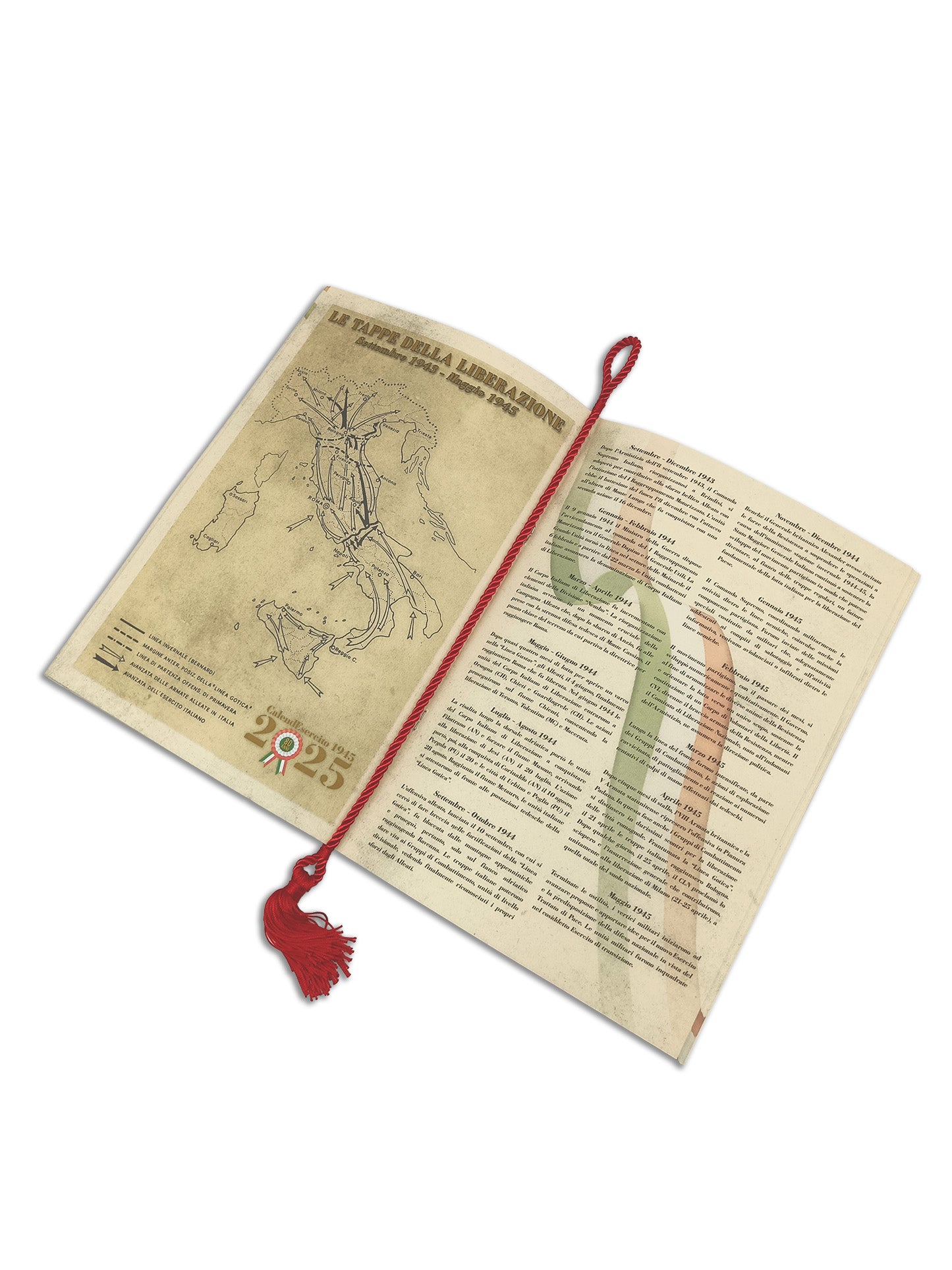 Calendario Esercito Italiano 2025 - da parete::Italia liberata