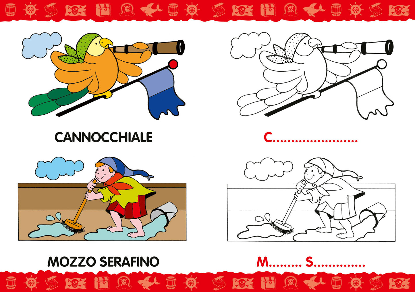 Colora e gioca con i pirati::Con stickers