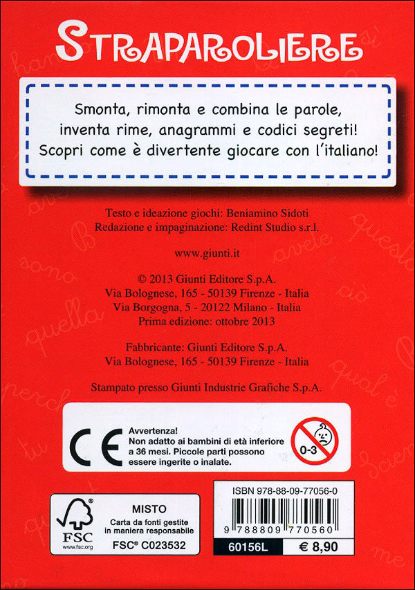 Straparoliere::50 carte per giocare con l'italiano! - Per tutta la famiglia!