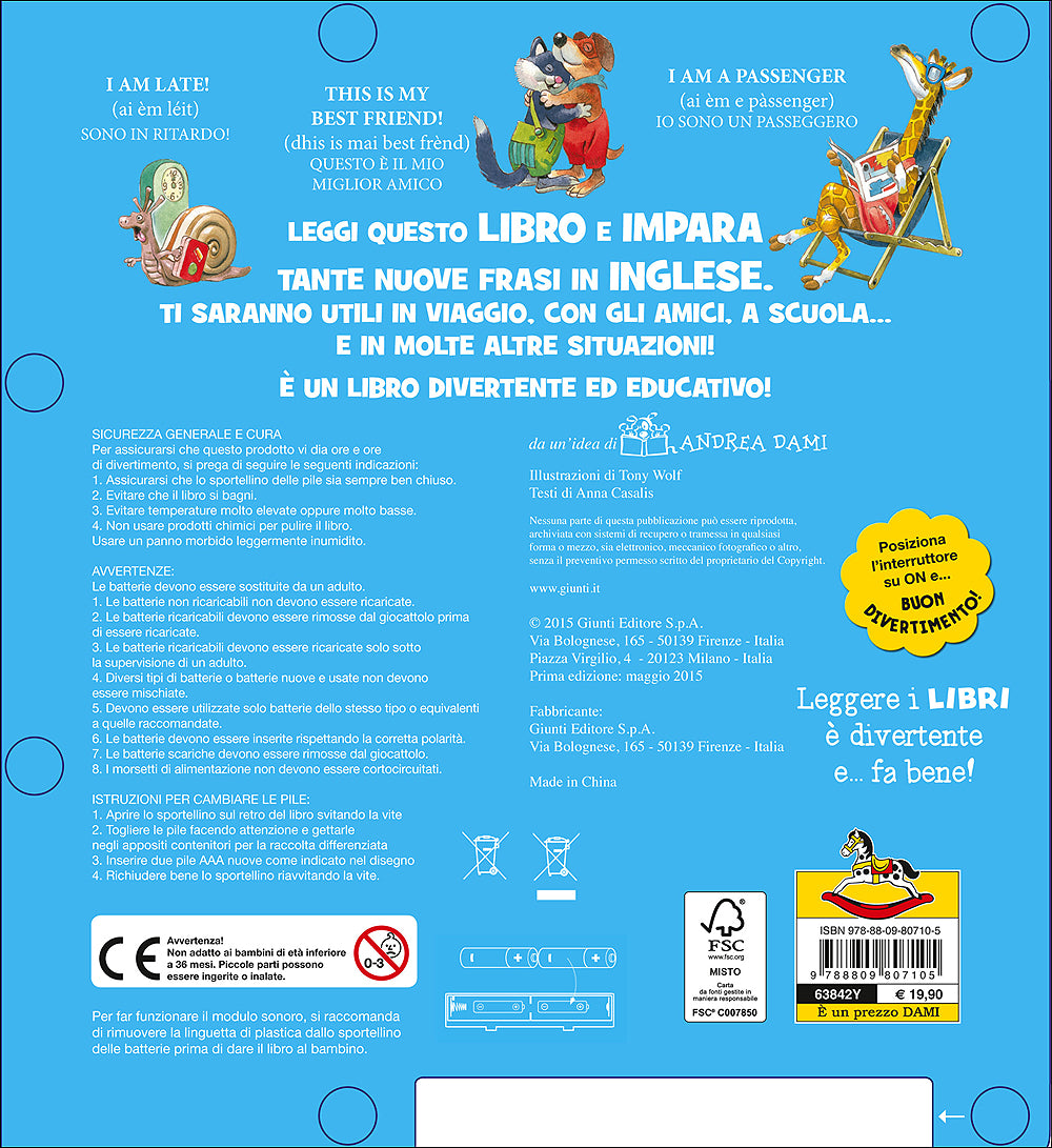 My first English Sound Book::Libro Premi e Ascolta con 27 frasi
