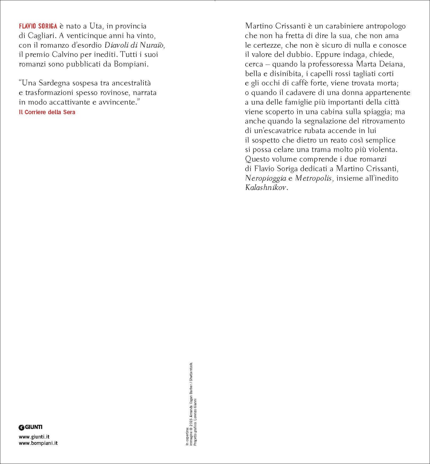 Sardinia noir::Tre casi per Martino Crissanti