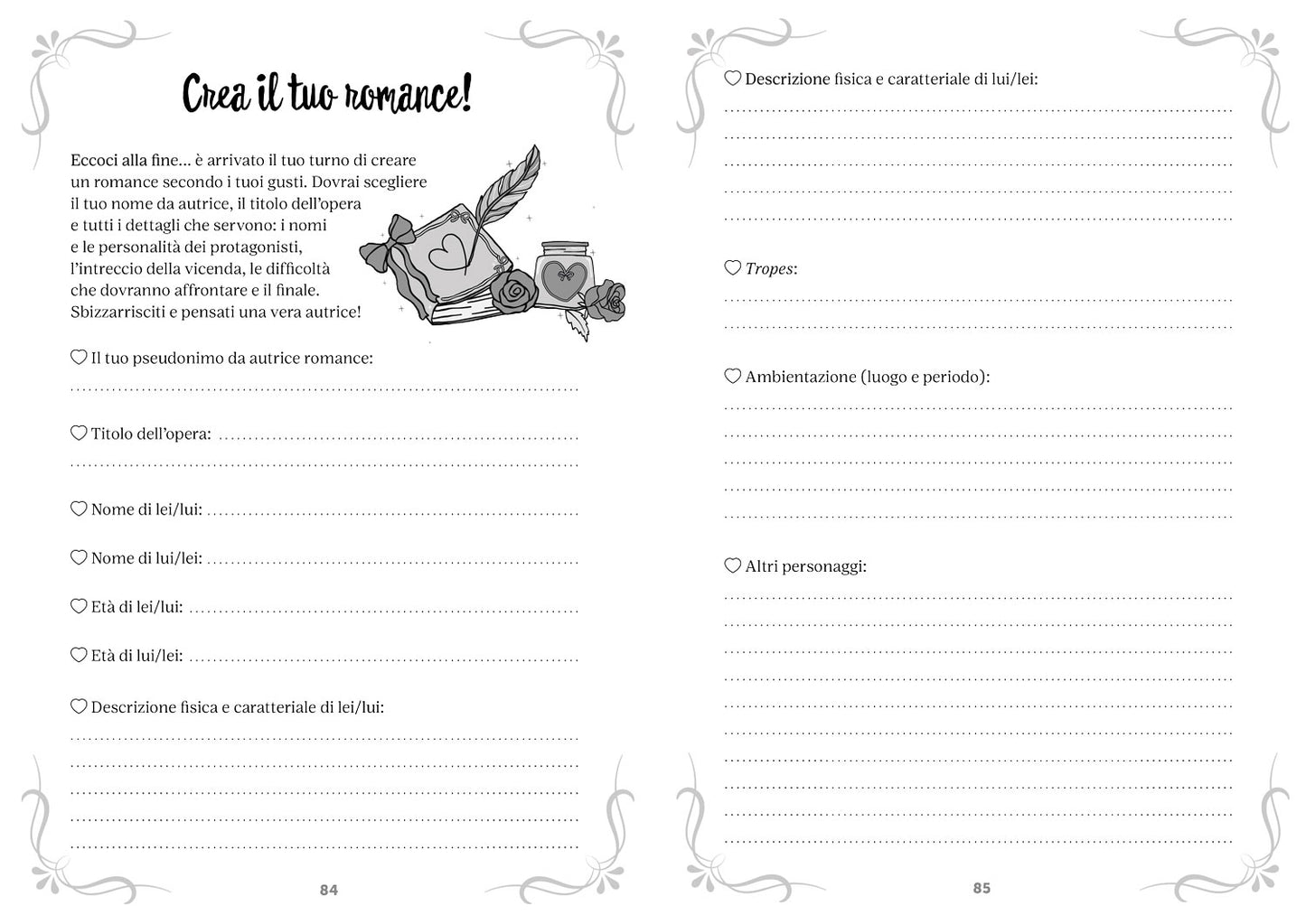 I LOVE ROMANCE::Activity Book