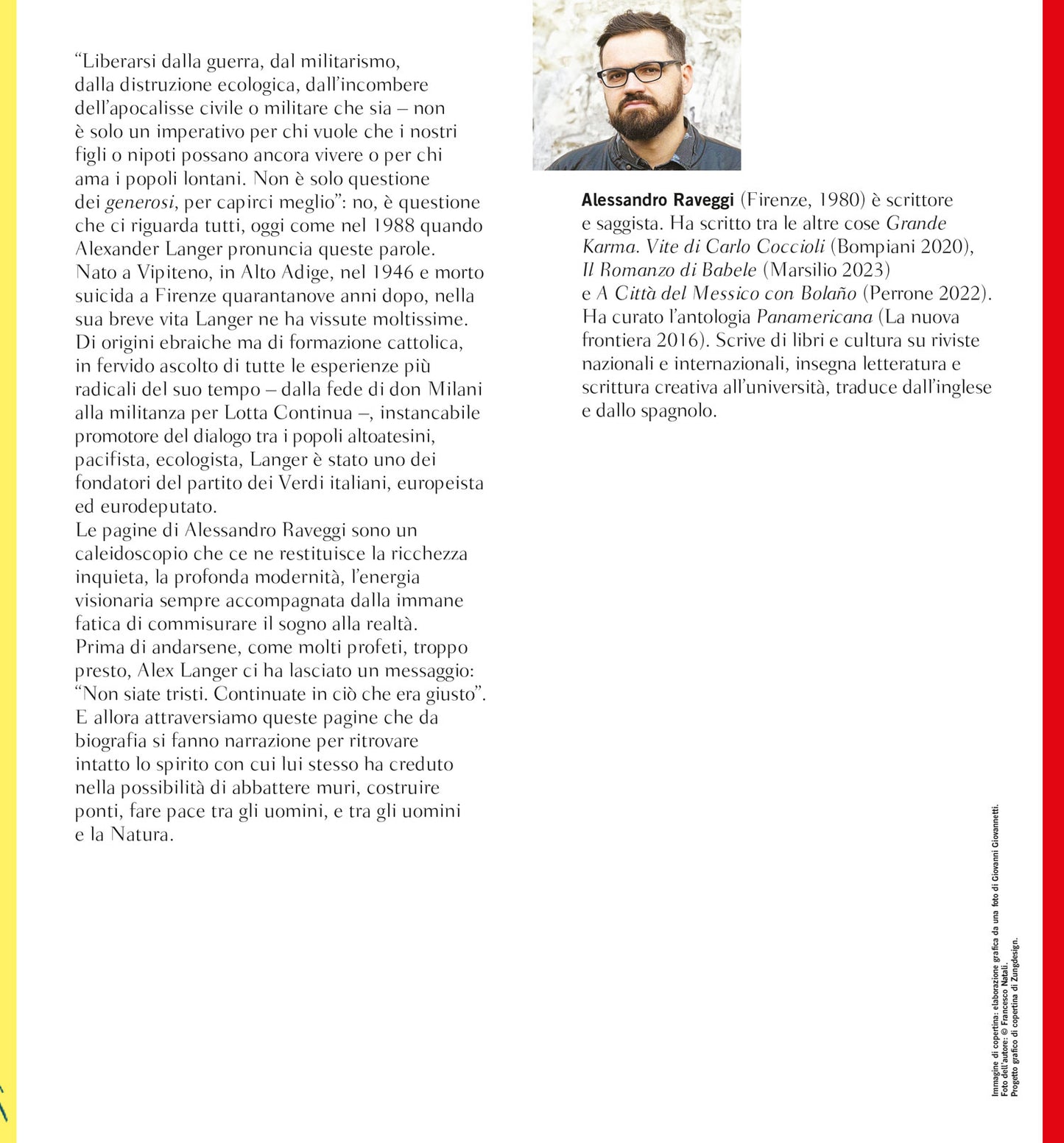 Continuate in ciò che è giusto::Storia di Alexander Langer