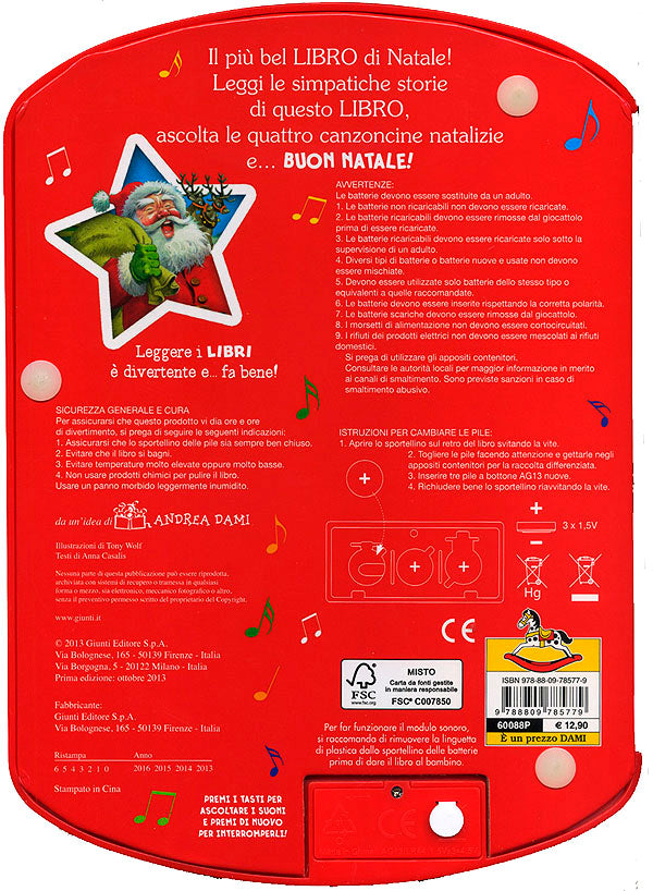Il Libro del Natale::Un libro con 4 canzoncine natalizie