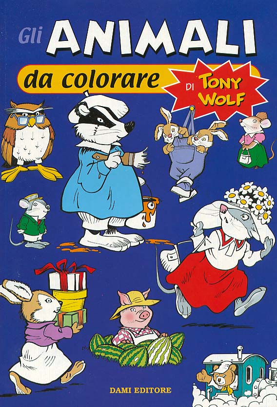 Gli animali da colorare di Tony Wolf