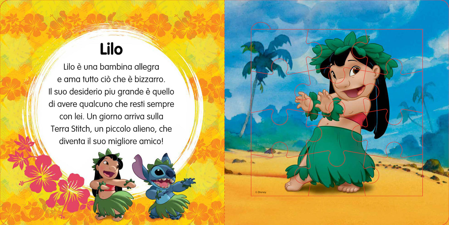 Stitch Maxi Puzzle::Con 5 grandi puzzle