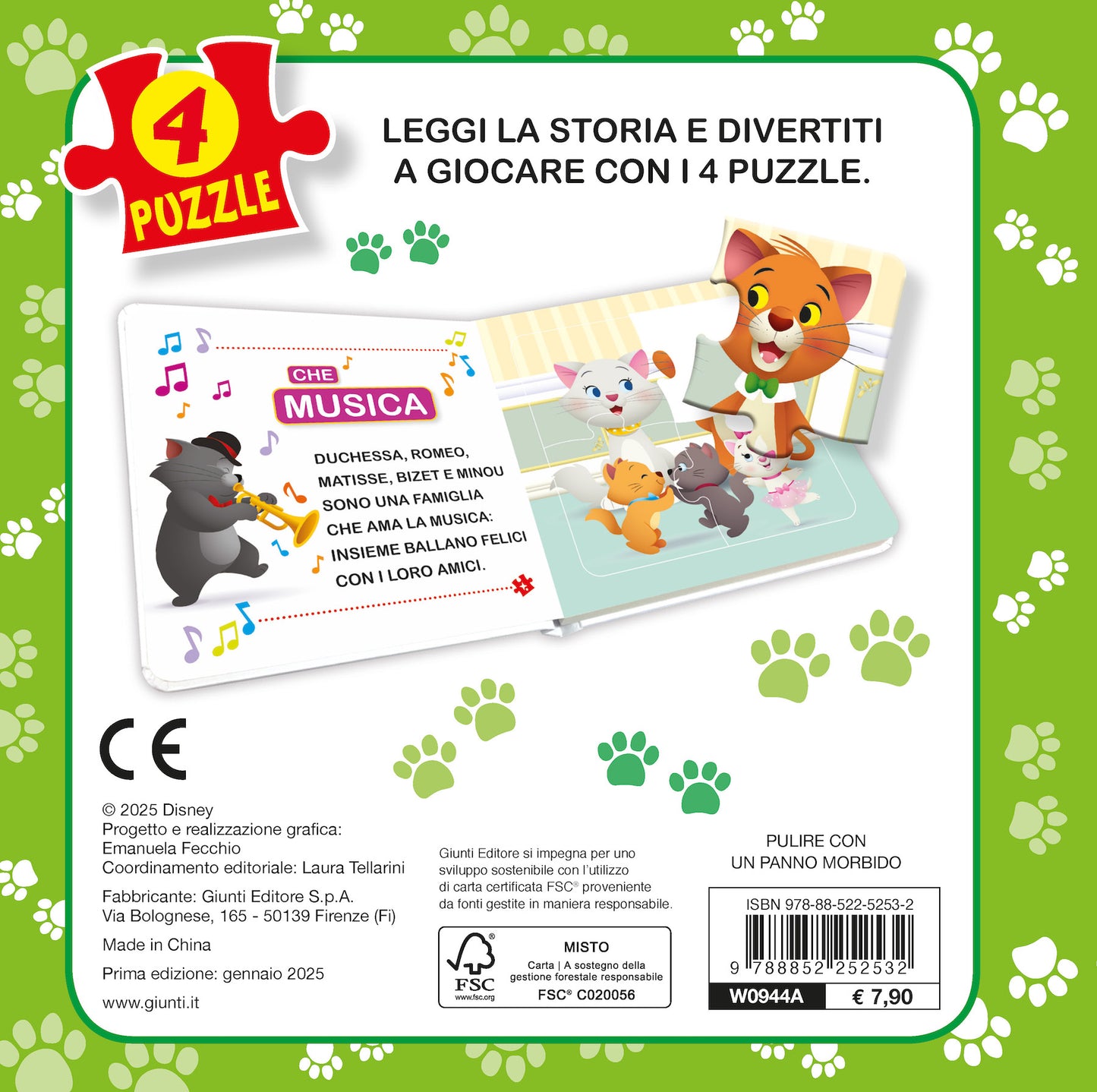 Cuccioli da amare Libro Mini Puzzle 16 tessere