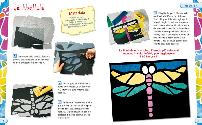 Animali del cielo e del mare::Attività creative per bambini. Con cartamodello