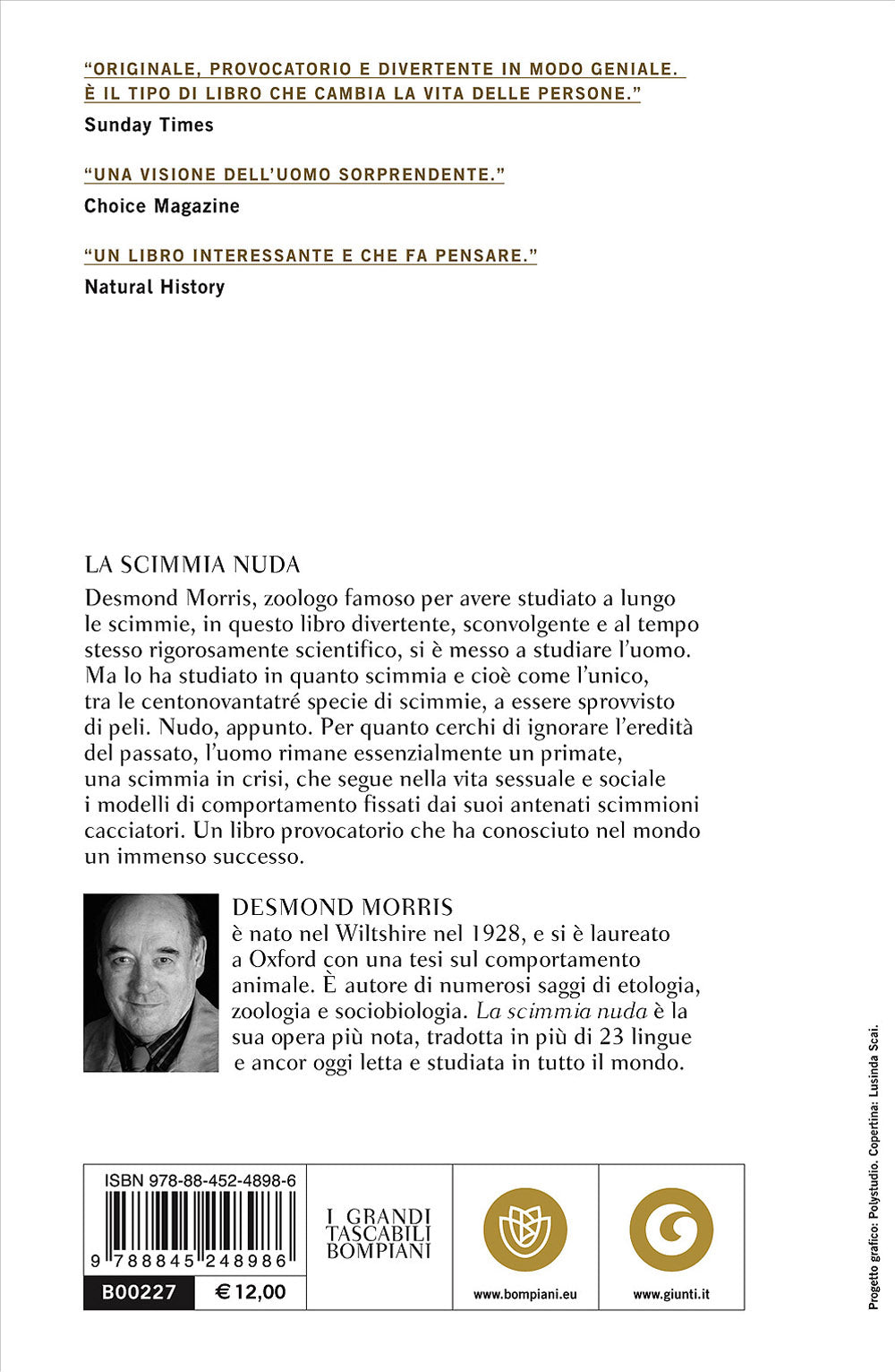 La scimmia nuda::Studio zoologico sull'animale uomo