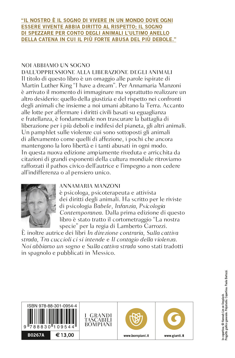 Noi abbiamo un sogno::Dall'oppressione alla liberazione degli animali