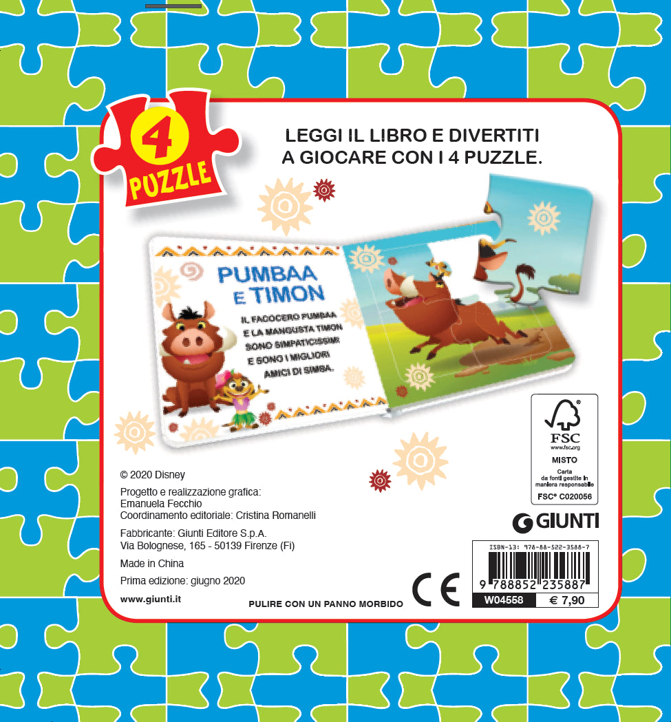 Disney Baby. Libro Mini Puzzle. Il re della savana