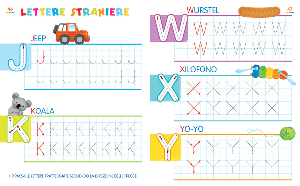 Giocando imparo l'alfabeto::Imparo a scrivere le lettere