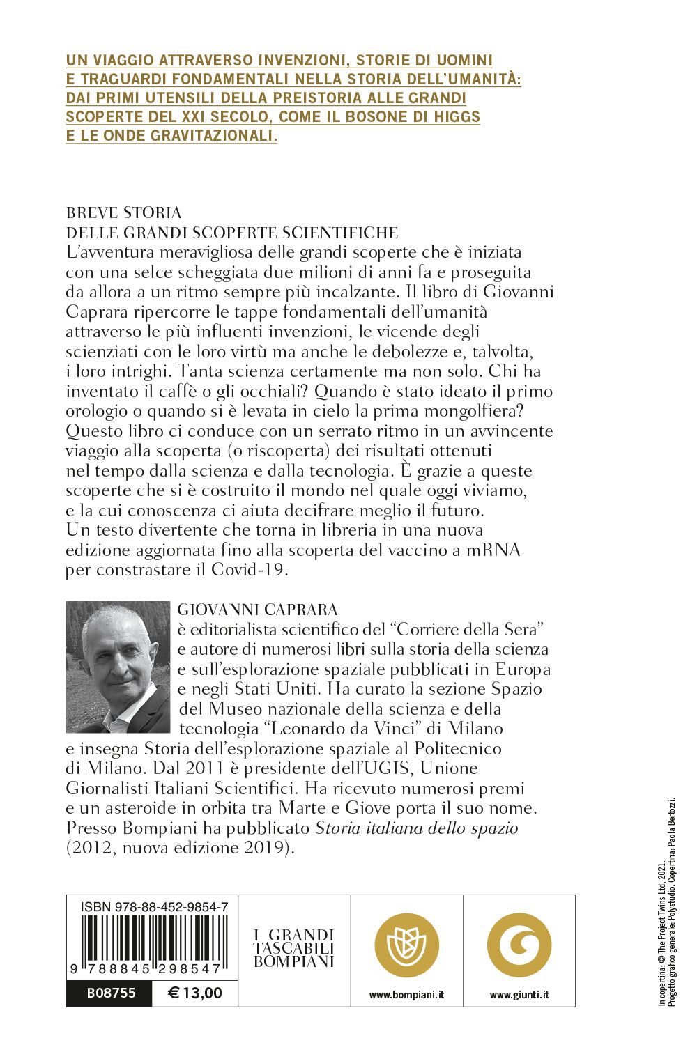 Breve storia delle grandi scoperte scientifiche::Dalla preistoria al 2020