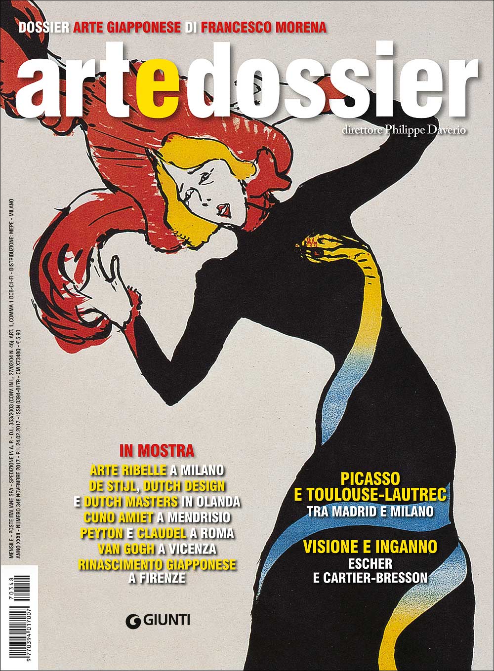 Art e dossier n. 348, novembre 2017::allegato a questo numero il dossier: Arte giapponese di Francesco Morena
