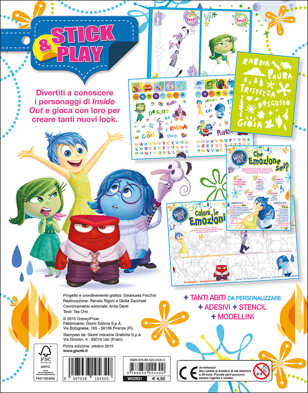 Stick&Play - Inside Out::Più di 200 adesivi