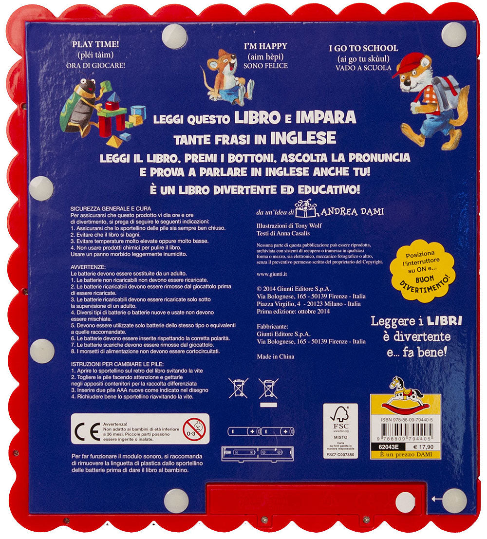 I speak English!::Libro premi e ascolta con 27 frasi