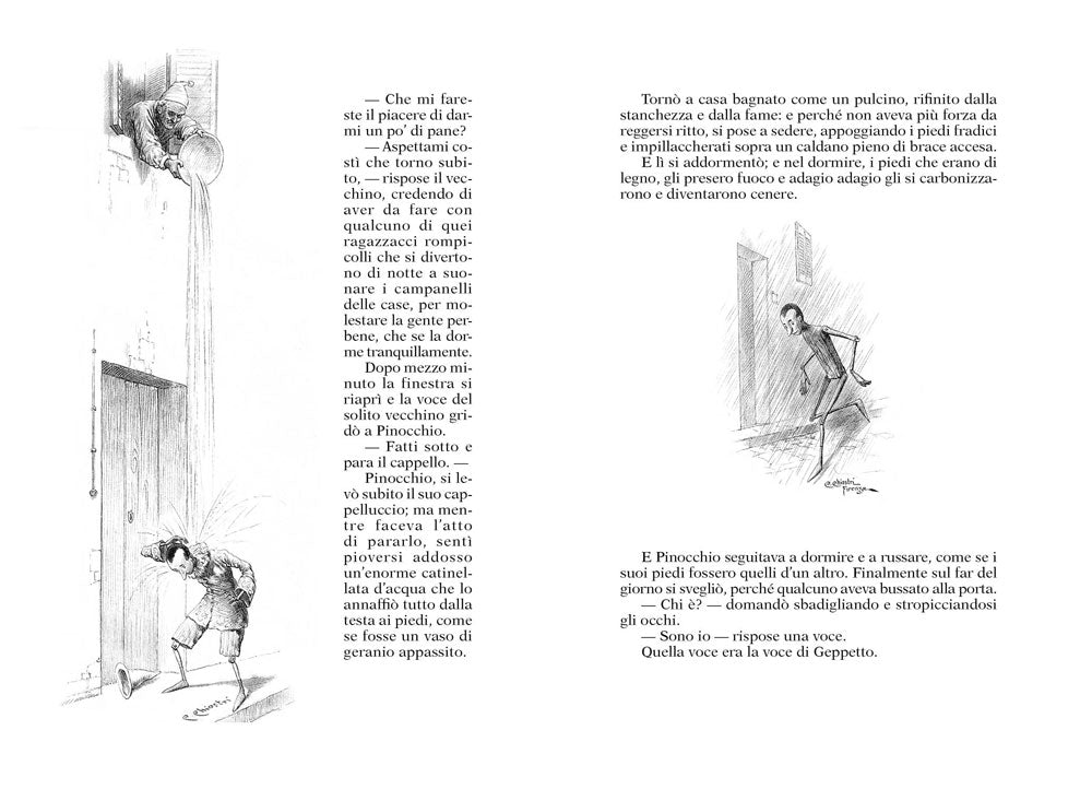 Le avventure di Pinocchio (ill. Chiostri)::Storia di un burattino