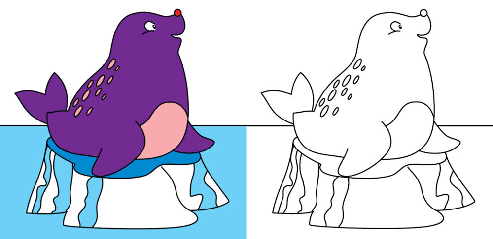 I bambini colorano con i pennarelli magici