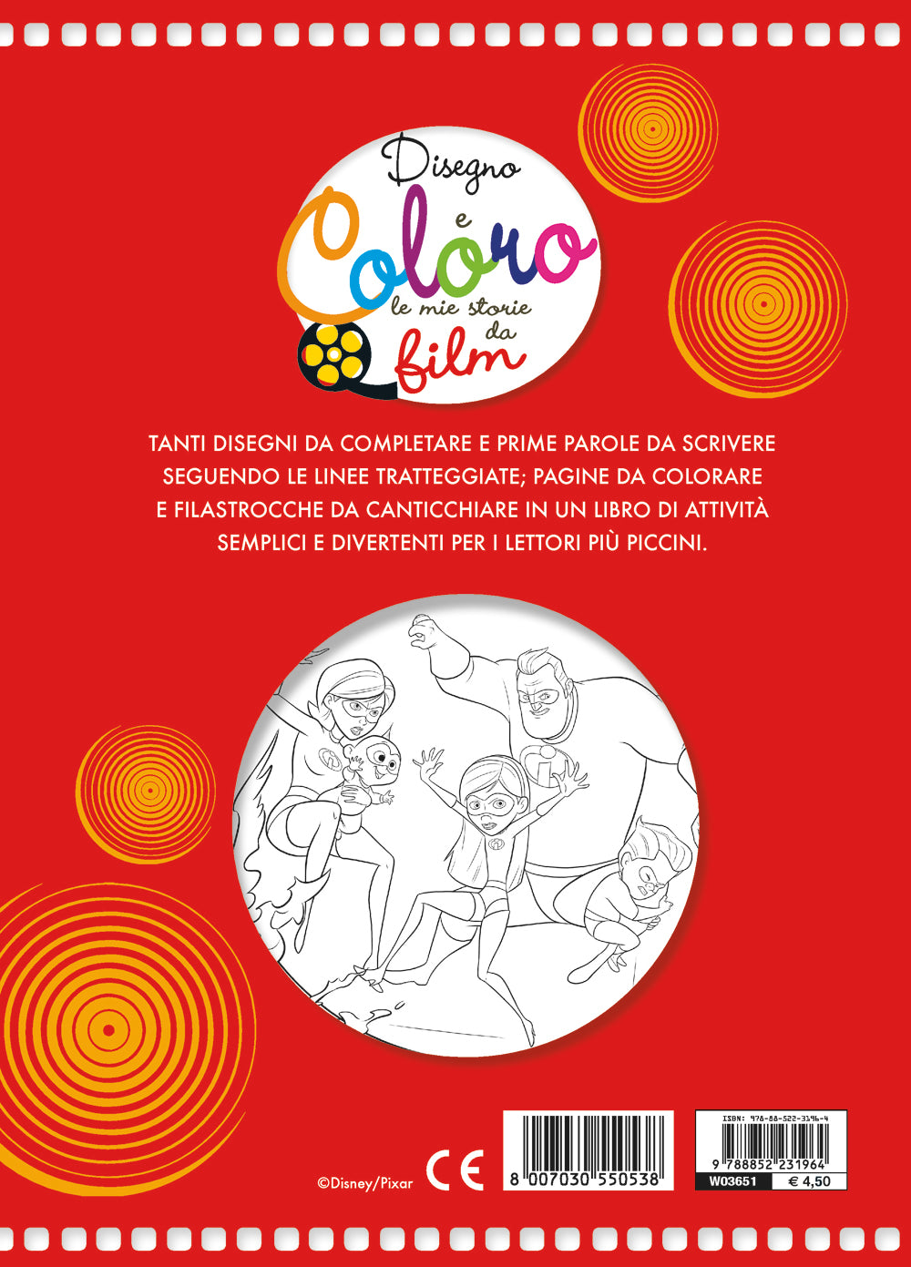 Disegno e Coloro le mie storie da film - Gli Incredibili 2