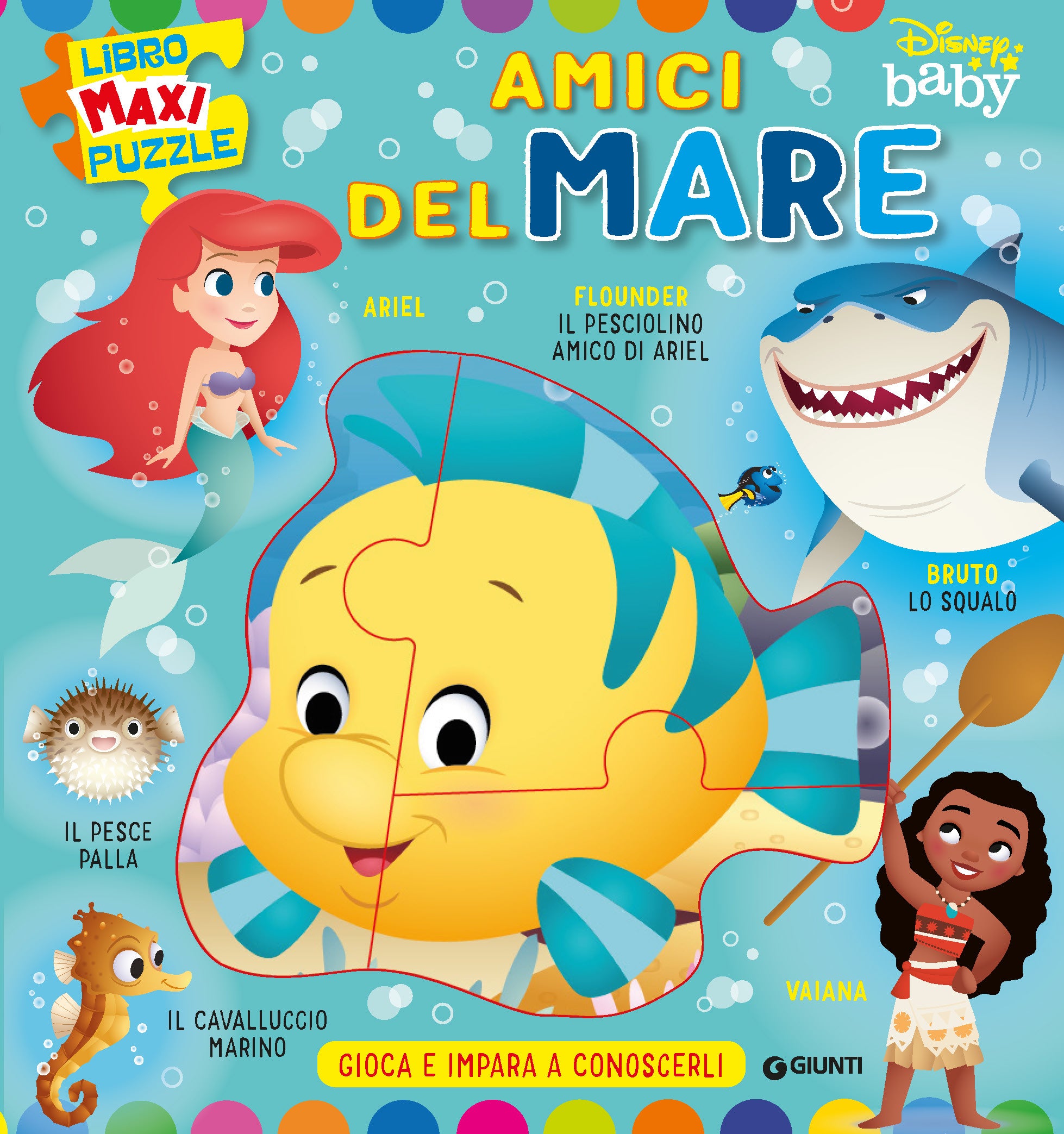 Amici del mare Libro Maxi Puzzle Disney Baby, Walt Disney