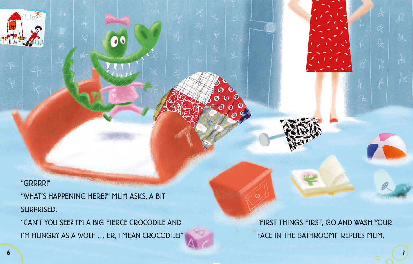 I'm a big fierce crocodile