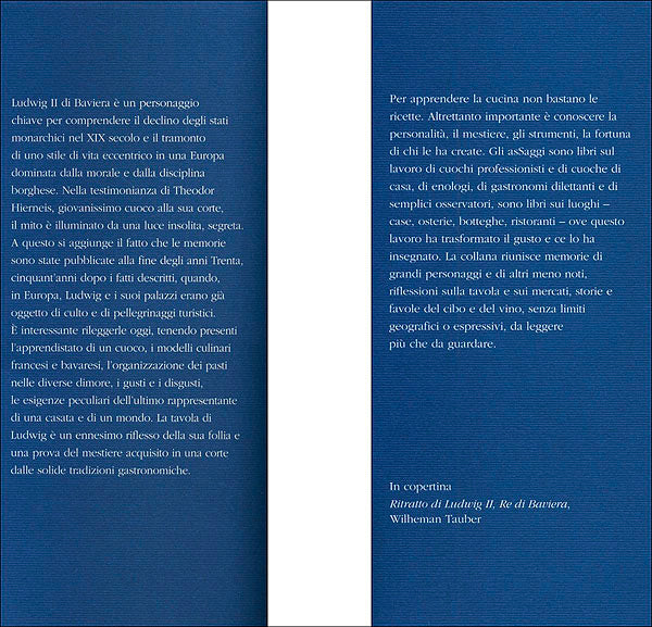 Ludwig a tavola::Memorie di un cuoco alla corte di Baviera