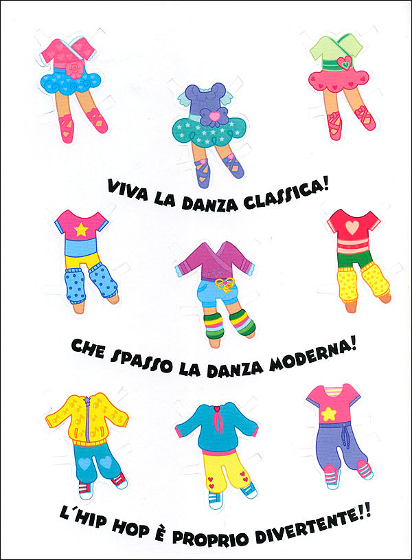 Superalbum delle Ballerine::Stickers, pagine attive, sagome da staccare