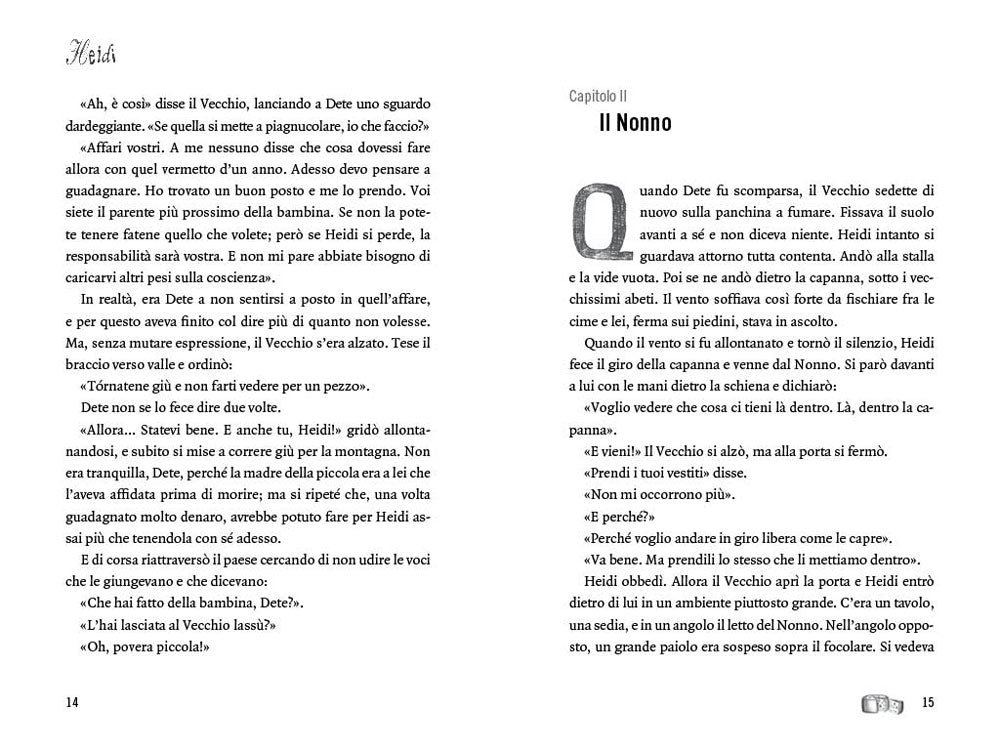 Heidi::Tradotto da Alessandra Lavagnino