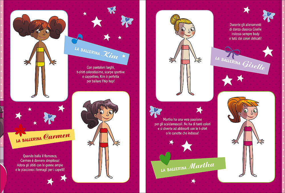 Ballerine attacca-stacca::Con tanti vestiti e accessori attacca-stacca!